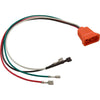 Receptacle, H-Q, Fiber Optic, Molded, 8/4, Air VH, Orange
