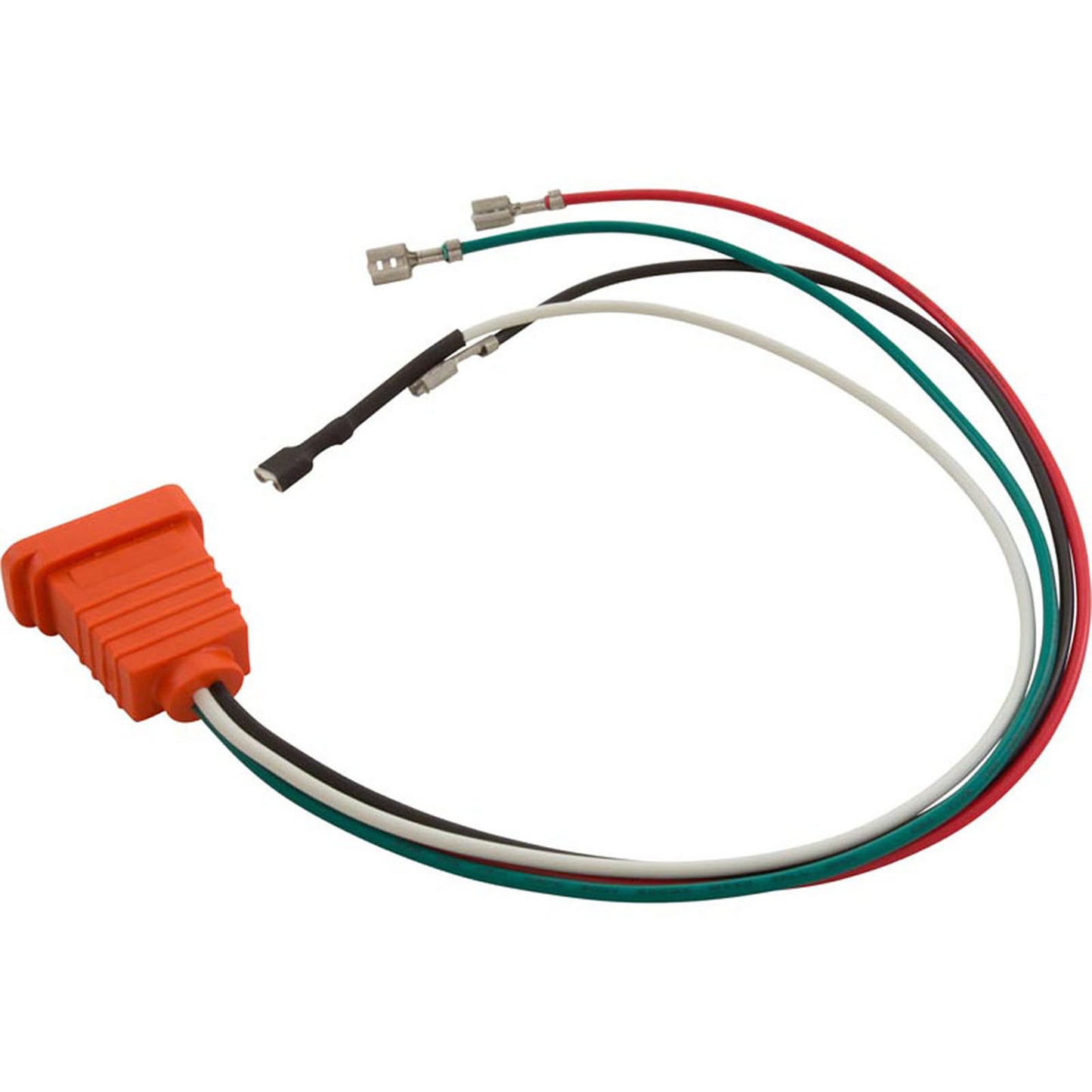 Receptacle, H-Q, Fiber Optic, Molded, 8/4, Air VH, Orange