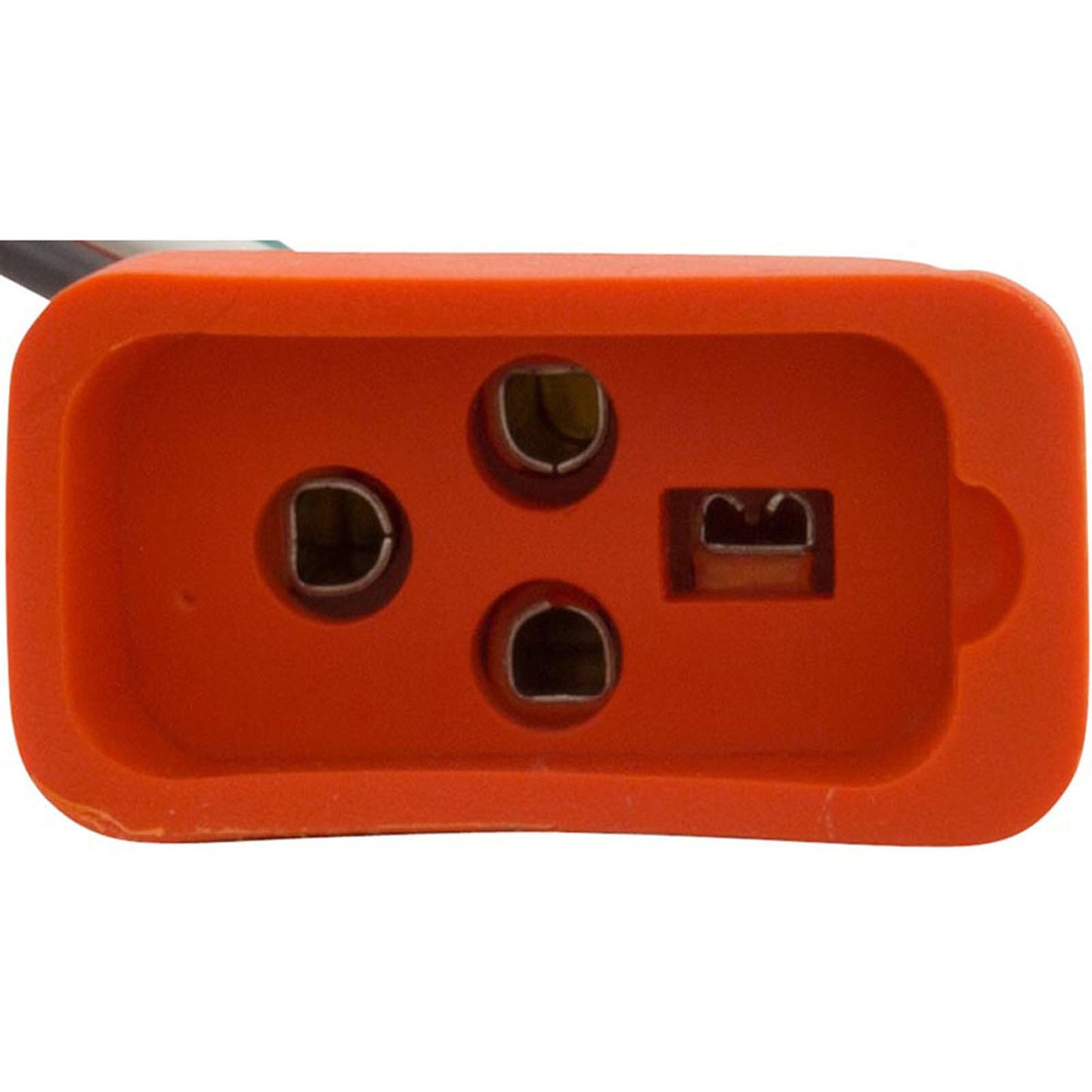 Receptacle, H-Q, Fiber Optic, Molded, 8/4, Air VH, Orange