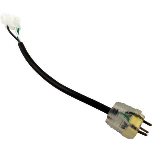 Cable adaptador, HQ, ozono, moldeado/AMP, universal, 6", 115 V/230 V, 10 A, amarillo