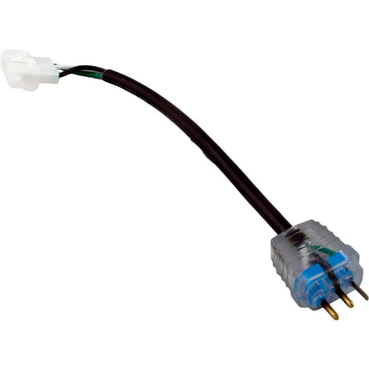 Cable adaptador, HQ, bomba de circulación, moldeado/AMP, universal, 6", 115 V-230 V, 10 A, azul