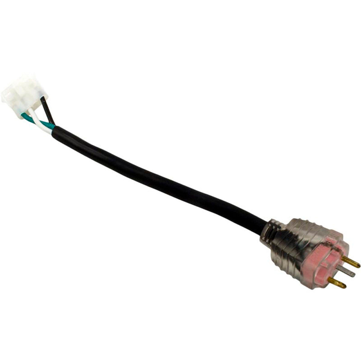Adpt Cord, H-Q, P2/1-spd, Molded/AMP, Univ, 6", 115v/230v, 15A, Pink