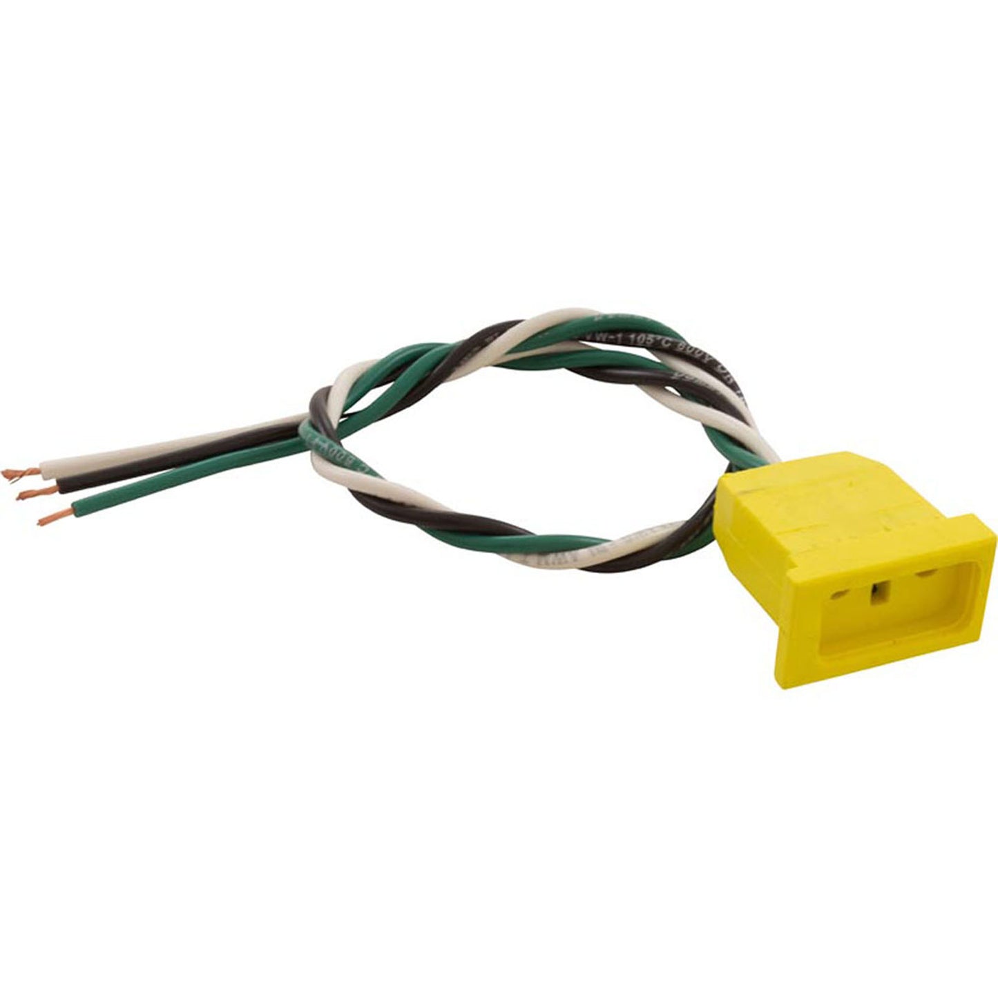 Receptacle, H-Q, Ozone, Molded, Yellow, 18/3