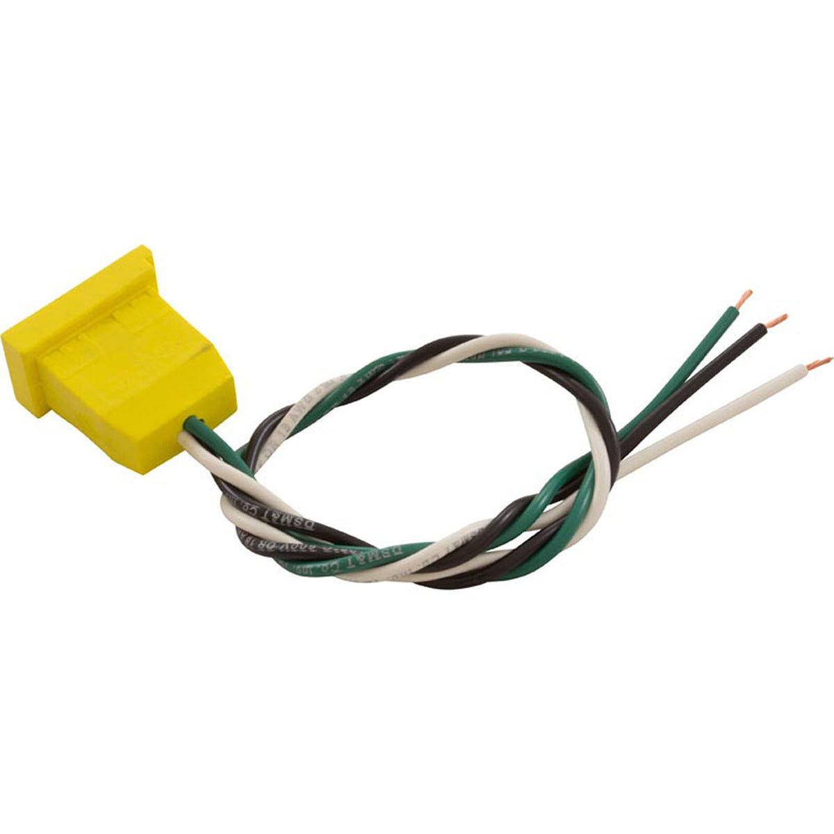 Receptacle, H-Q, Ozone, Molded, Yellow, 18/3