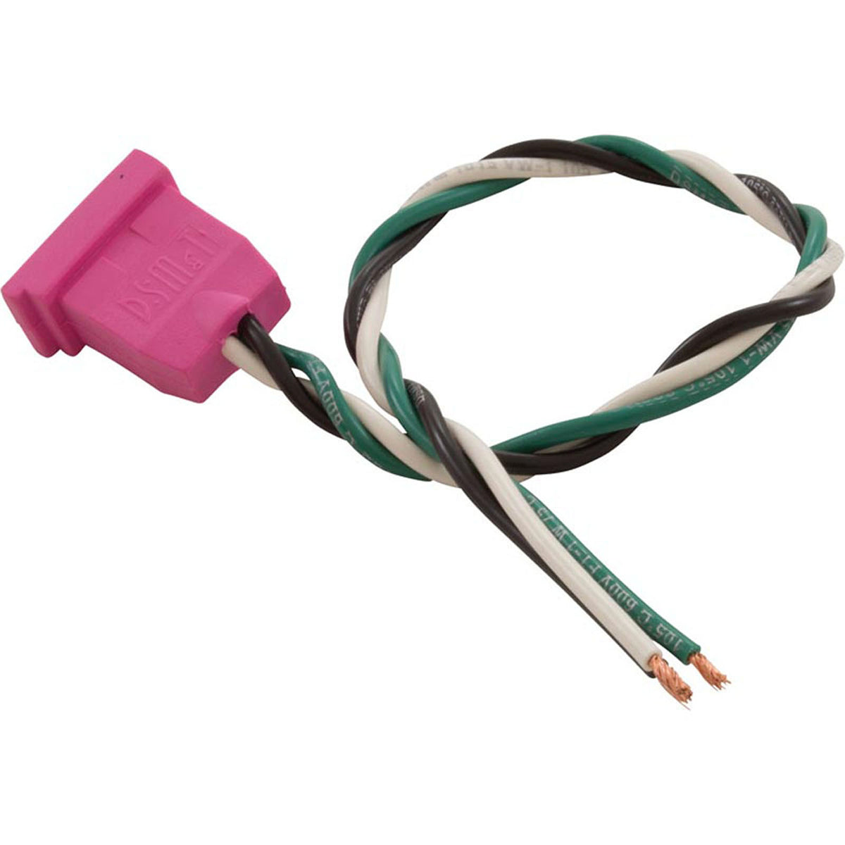 Receptacle, H-Q, Pump 2, 1 Speed, Molded, Pink, 14/3