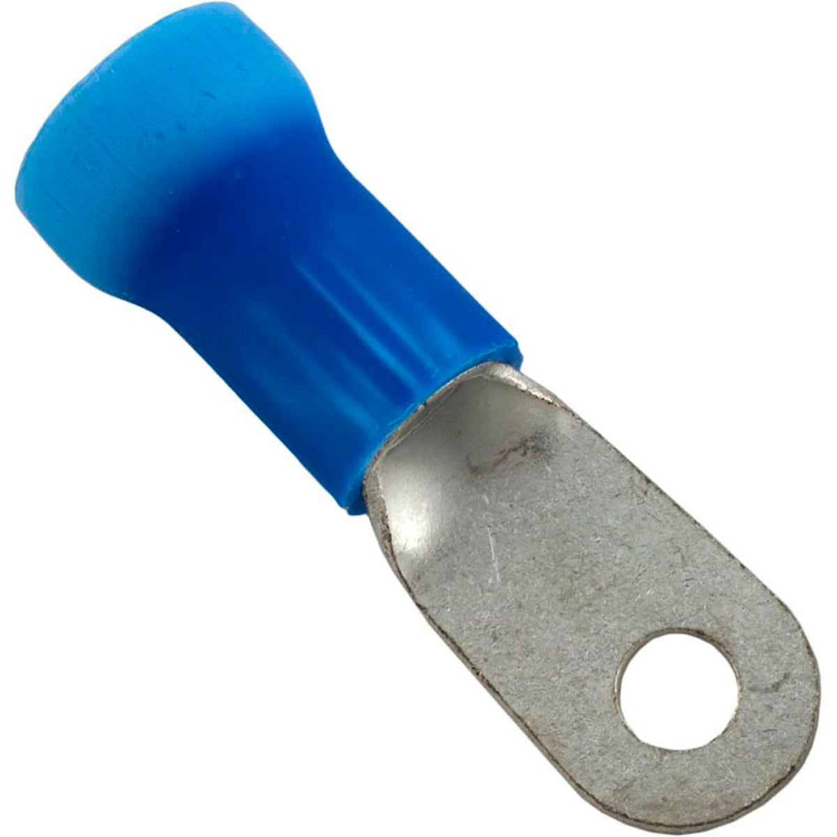 Ring Terminal, 6 AWG, #10 Stud, Blue, Quantity 25