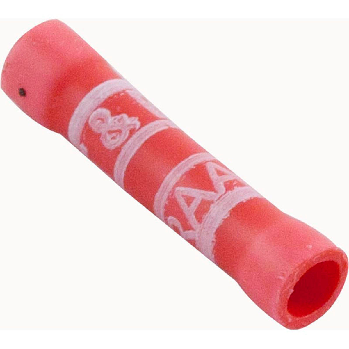 Butt Splice, 22-18 AWG, Red, Quantity 25