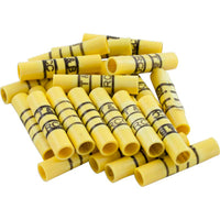Butt Splice, 12-10 AWG, Yellow, Quantity 25