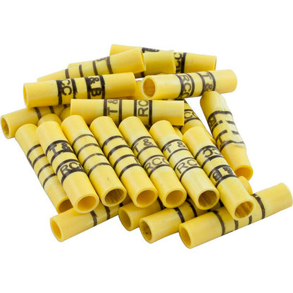Épissure bout à bout, 12-10 AWG, jaune, quantité 25
