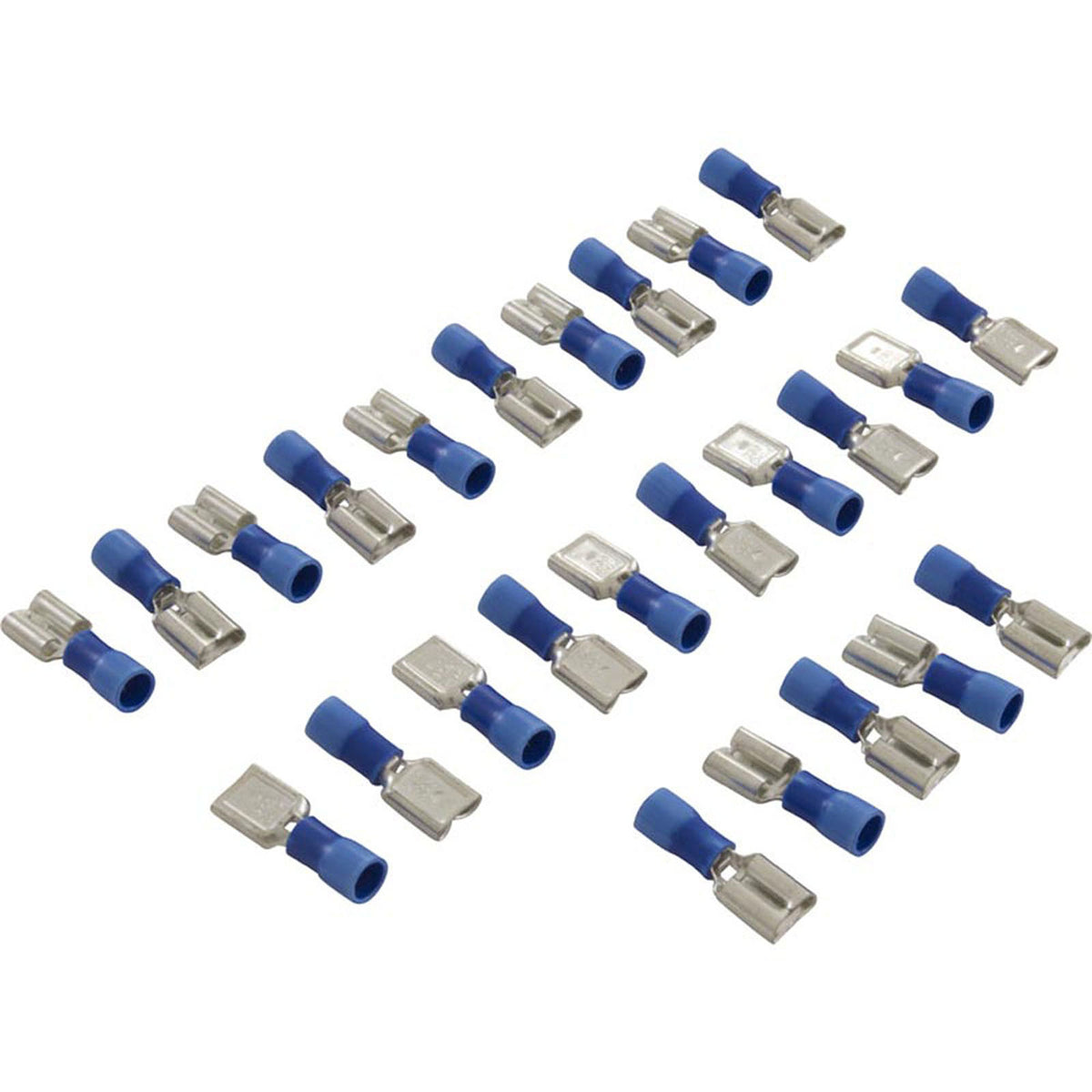 Disconnect, Female, 16-14AWG, .250 Tab, Blue, Quantity 25