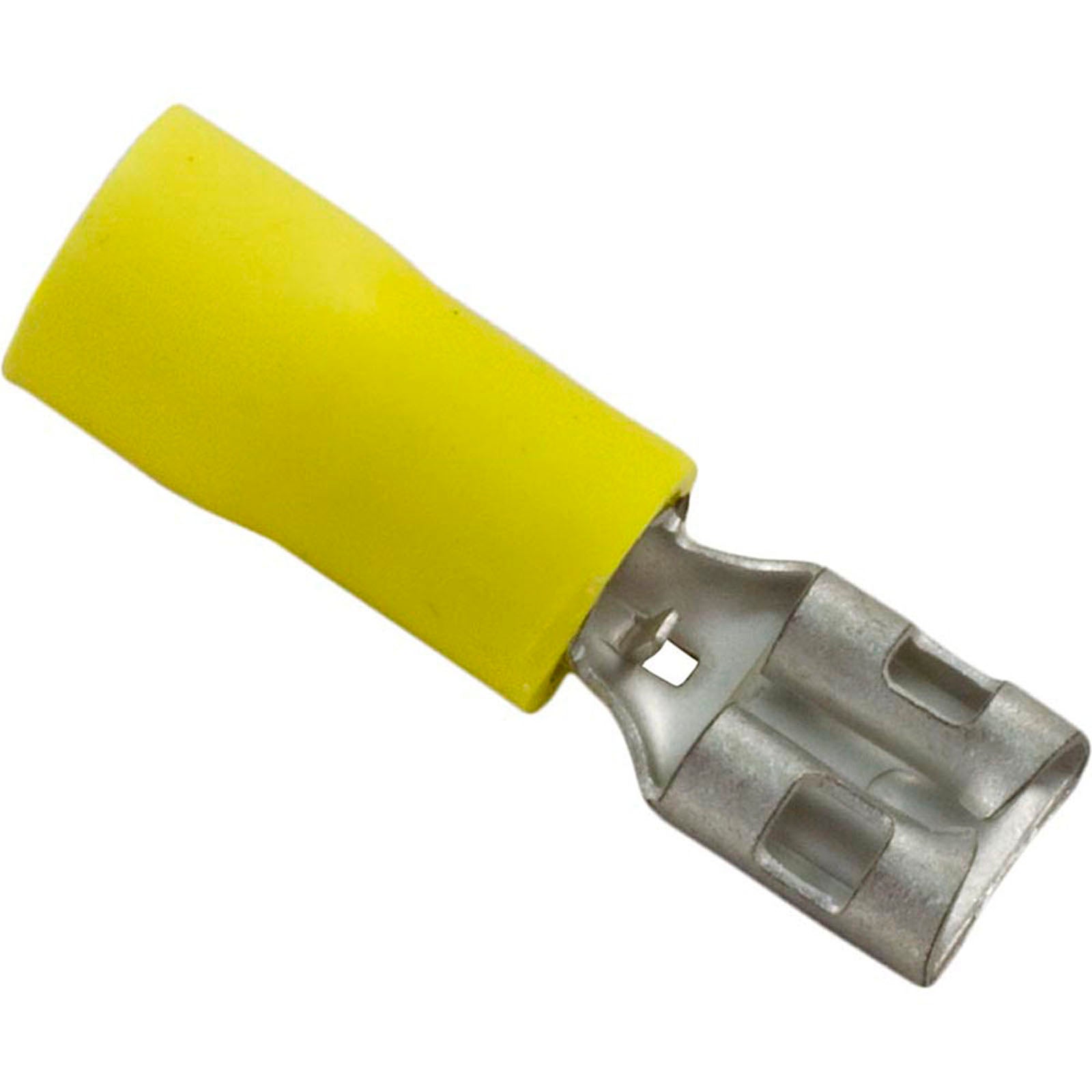 Disconnect, Female, 12-10AWG, .250 Tab, Yellow, Quantity 25