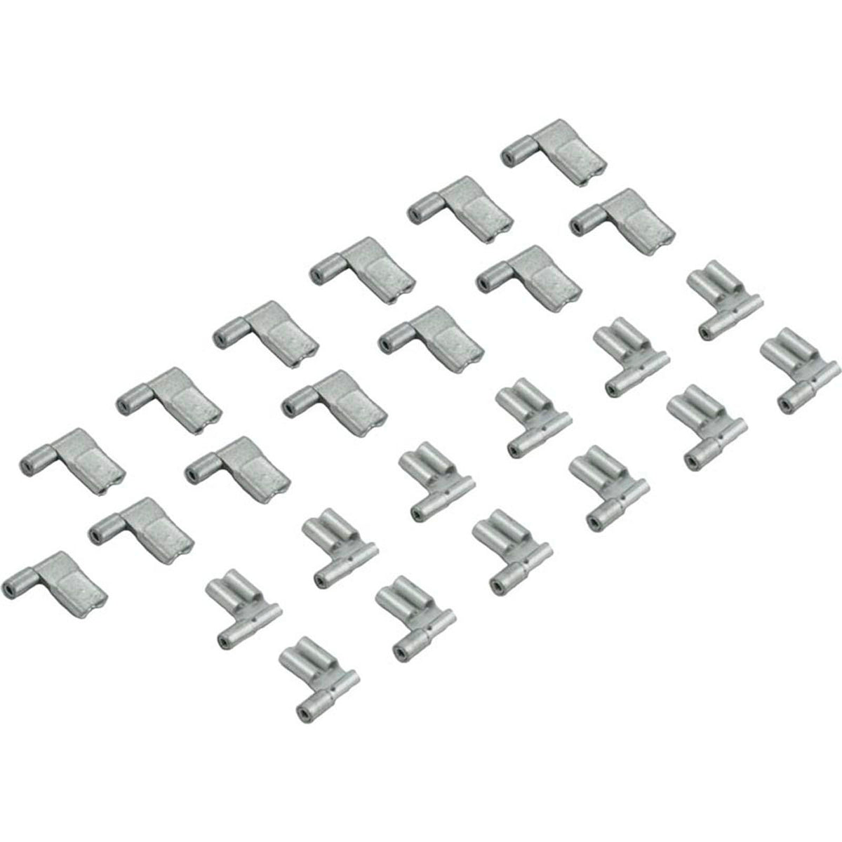 Déconnecteur, femelle 90°, 22-18AWG, languette .250, nu, qté 25