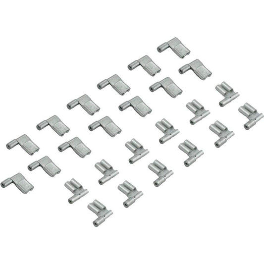 Déconnecteur, femelle 90°, 22-18AWG, languette .250, nu, qté 25