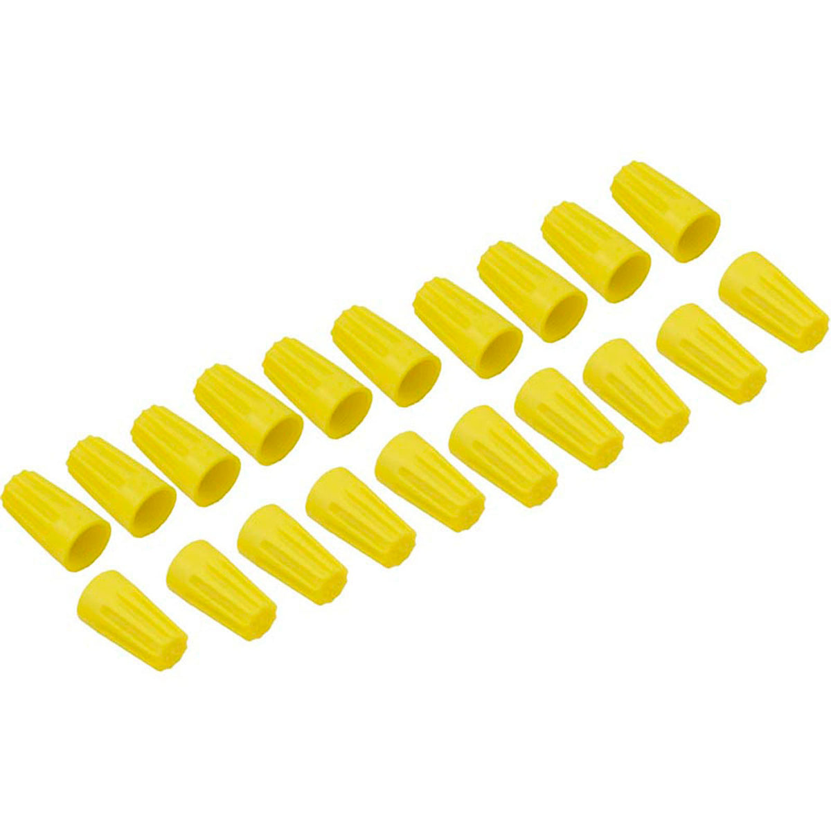 Electrical Nut Connector, 18-10 AWG, Yellow, Quantity 25