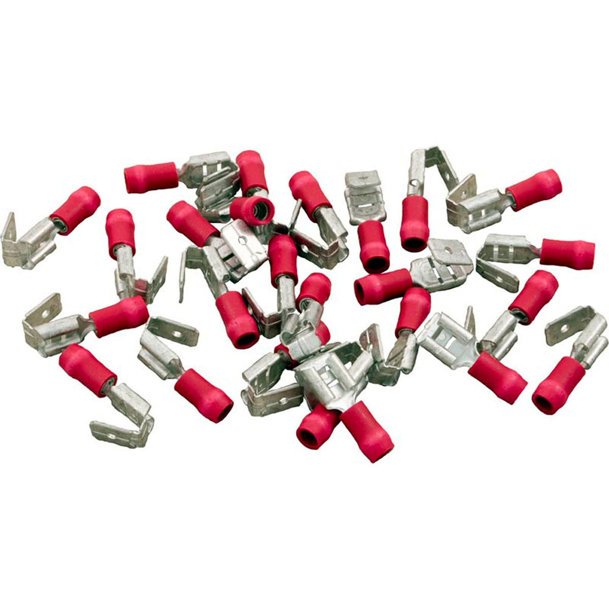 Disconnect, Piggyback, 22-18AWG, .250 Tab, Red, Quantity 25