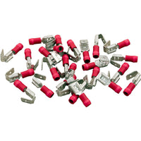 Disconnect, Piggyback, 22-18AWG, .250 Tab, Red, Quantity 25
