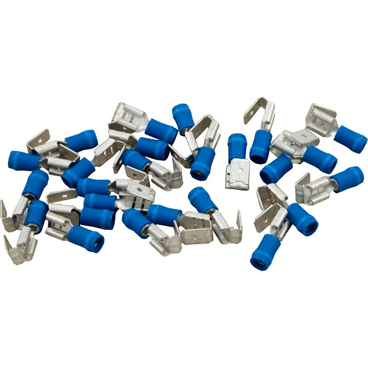 Disconnect, Piggyback, 16-14AWG, .250 Tab, Blue, Quantity 25