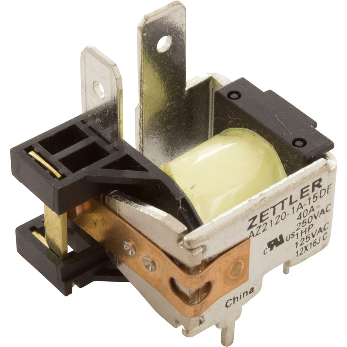 Relay, Zettler, T-90 Type, SPST, 15vdc, Coil