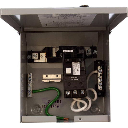 Centro de carga, desconexión GFCI, 115 V/230 V, DP, 60 A