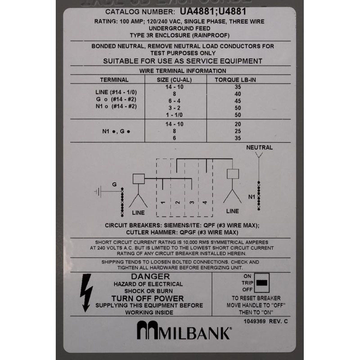 Load Center, GFCI Disconnect, 115v/230v, DP, 60A
