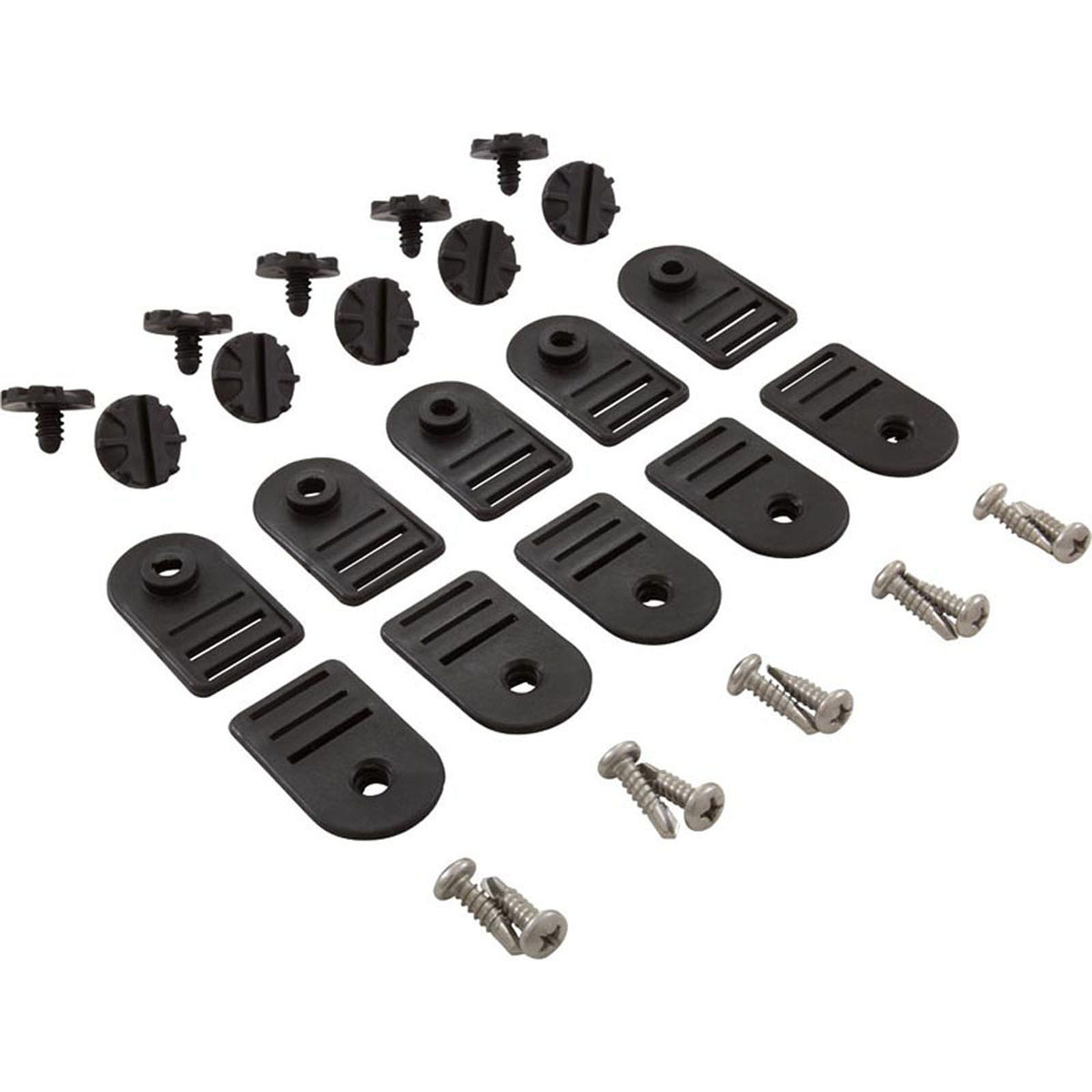 Fasteners, FeherGuard, Tube & Blanket, Black, Set Of 10