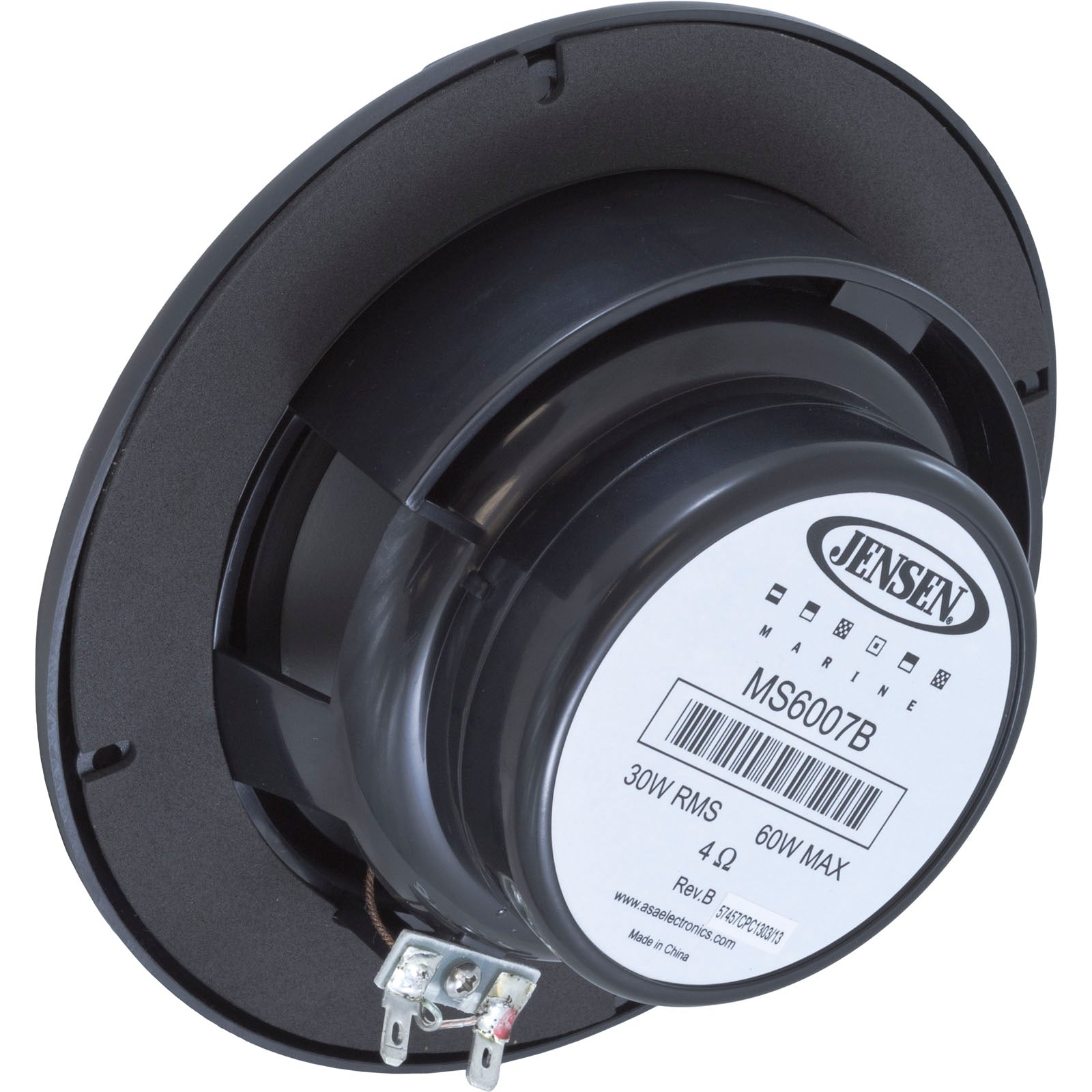 Speaker, Jensen, MS6007B, 60w, 6-1/2", Black, Single