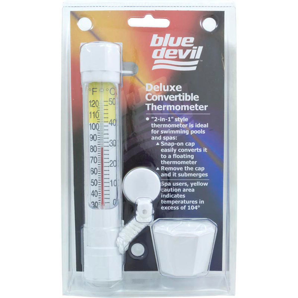 Thermometer, Floating, Submersable, with cord