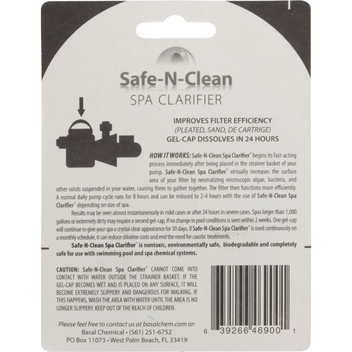 Spa Clarifier, Safe-N-Clean Pools, Qty 20