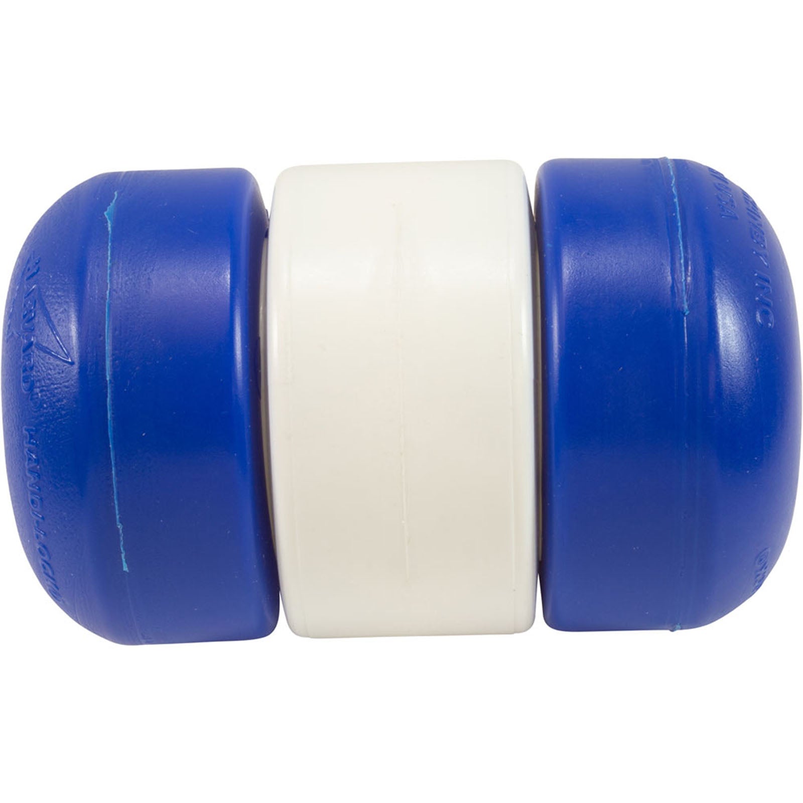 Pool Float, Handi-Lock, 3" x 5", 1/2" Rope, Blue/White/Blue