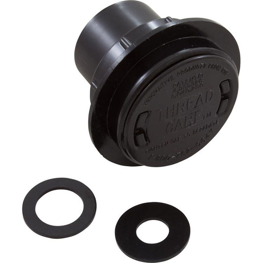 Return Fitting/Inlet, Zodiac ThreadCare, 1.5" and 1", Black