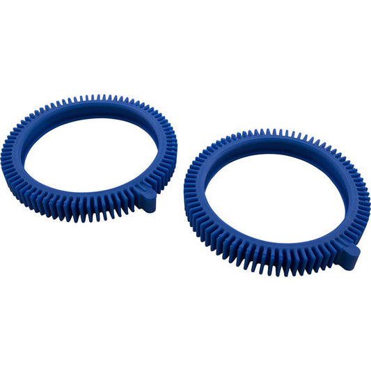 Blue Front Tires for "The Pool Cleaner" Fiberglass or Vinyl Liner Pools | 2-Pack Replacement | Fits Hayward Poolvergnuegen 2x & 4x | 896584000-075