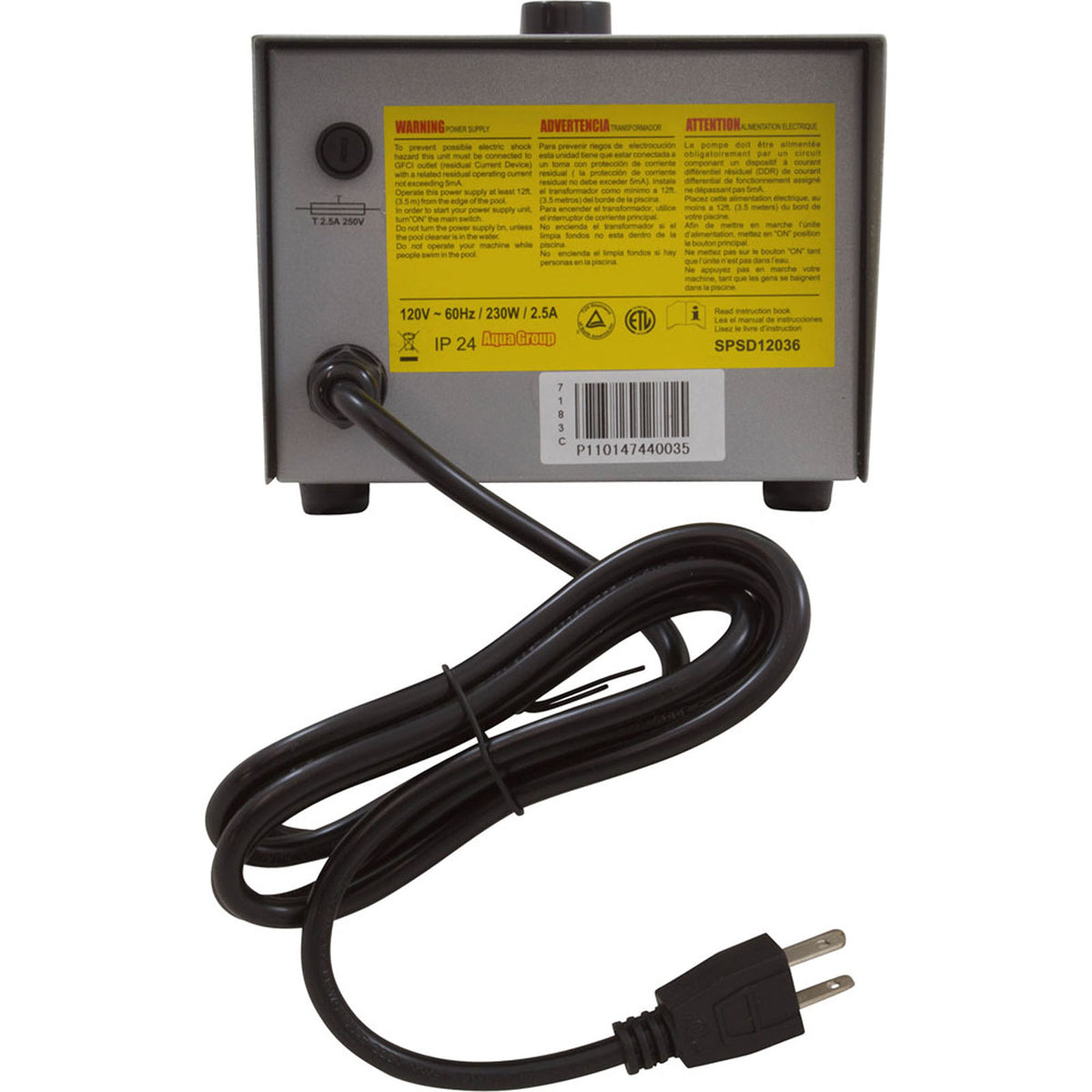 Power Supply, Aqua Products Aquabot Turbo, 115v/36v
