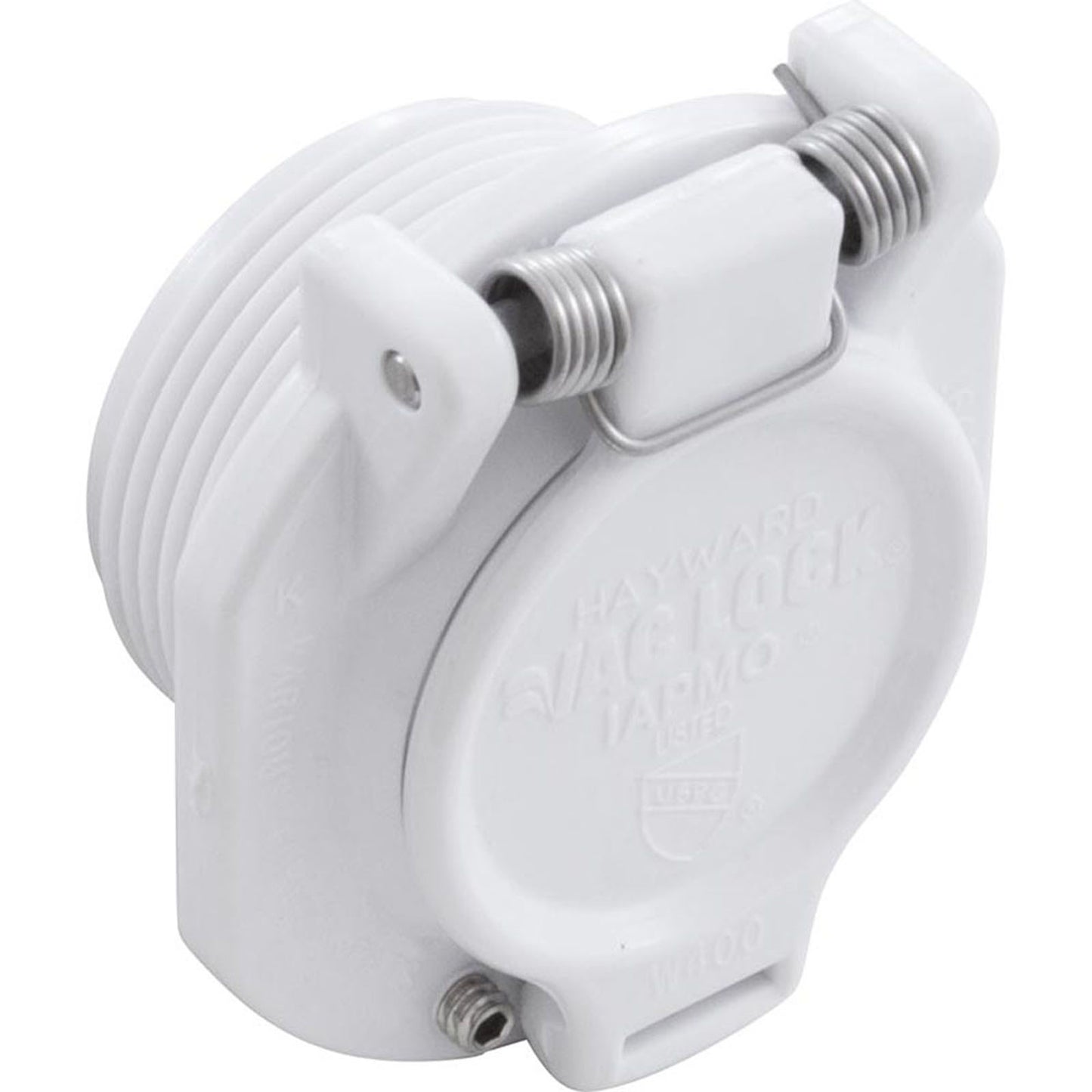 Vac Lock Safety Wall Fitting, Hywd Nav/Pool Vac, 1-1/2"mpt, Wht