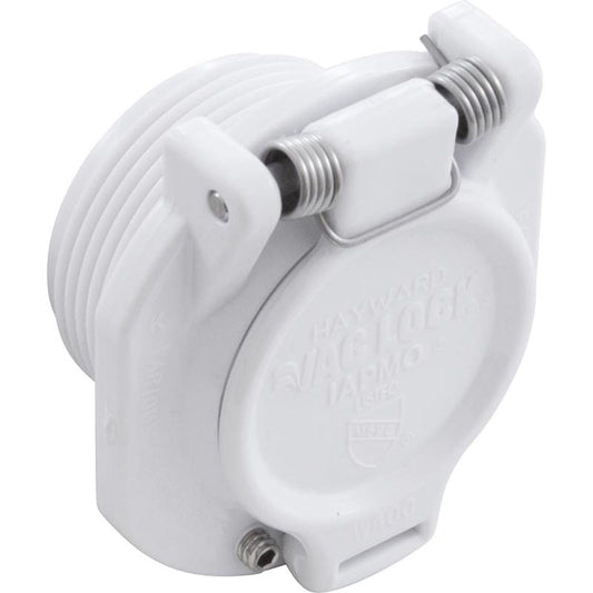 Vac Lock Safety Wall Fitting, Hywd Nav/Pool Vac, 1-1/2"mpt, Wht