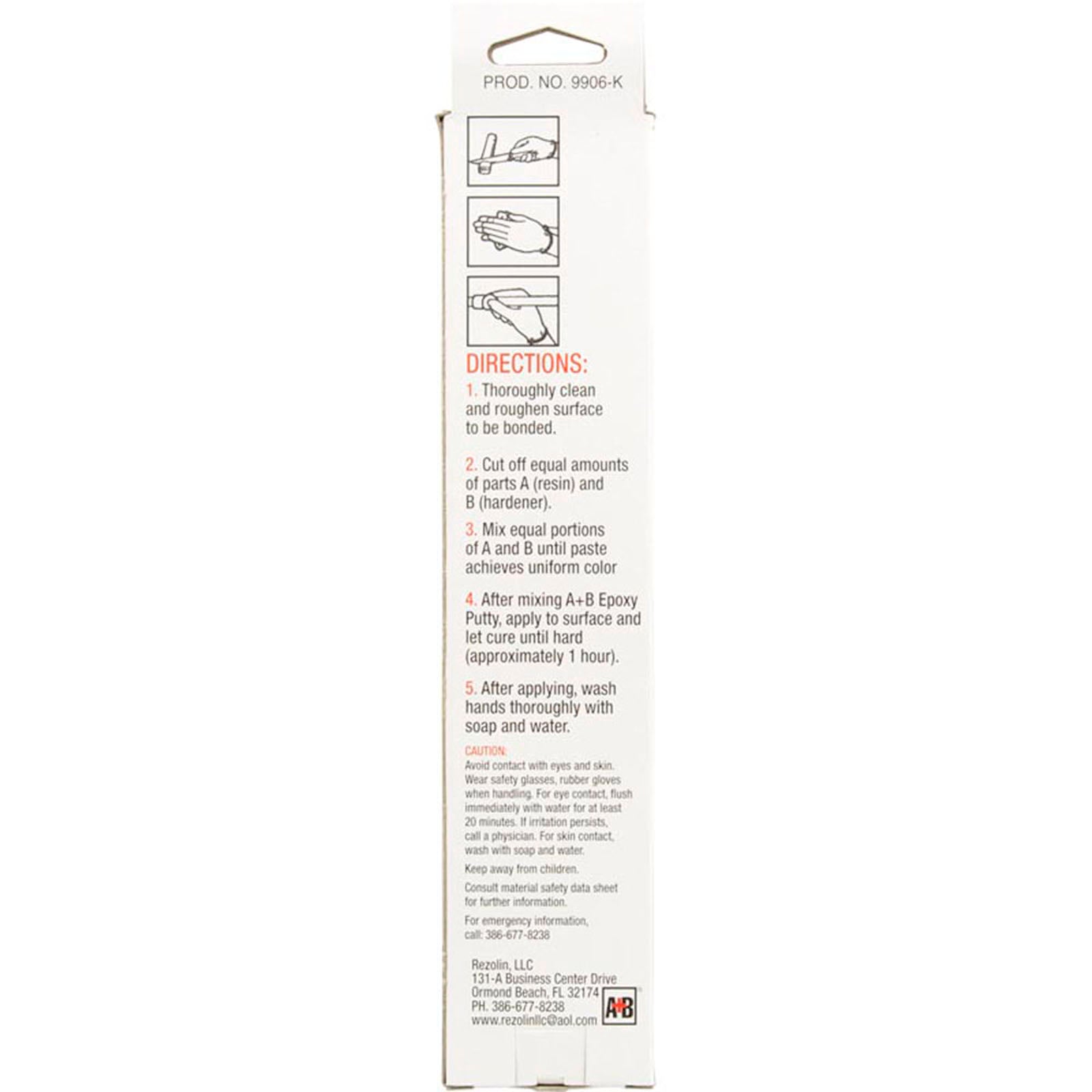 A+B Epoxy Putty, 14oz, Black