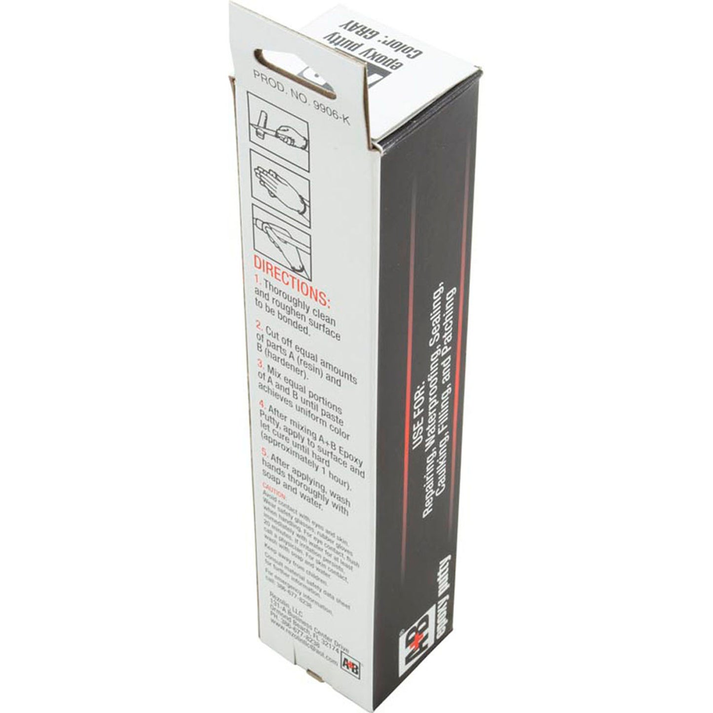 A+B Epoxy Putty, 15.5oz, Gray