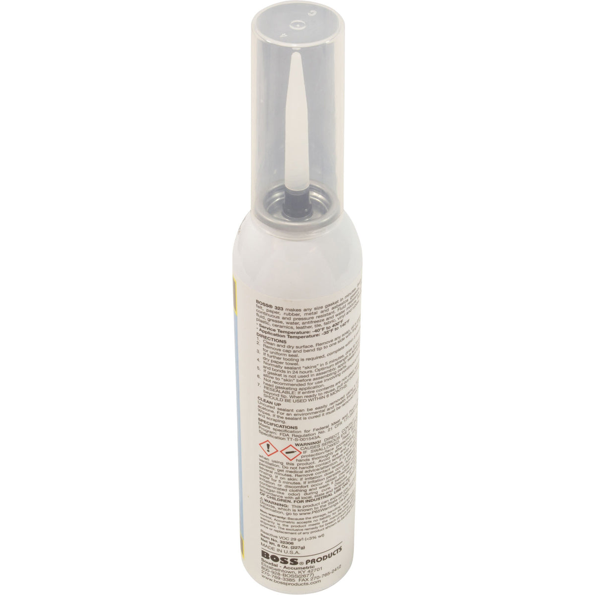 Silicone, Boss Hi-temp Gasket maker, 8oz, Can, Blue
