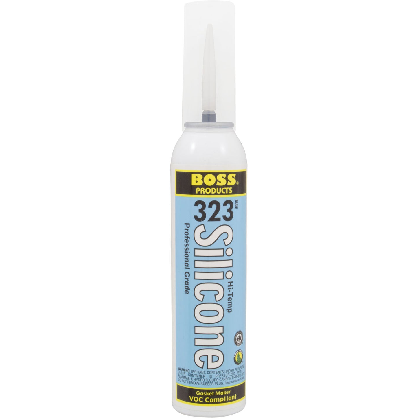 Silicone, Boss 323 Hi-Temp Gasket Maker, 8 oz. Can, Blue