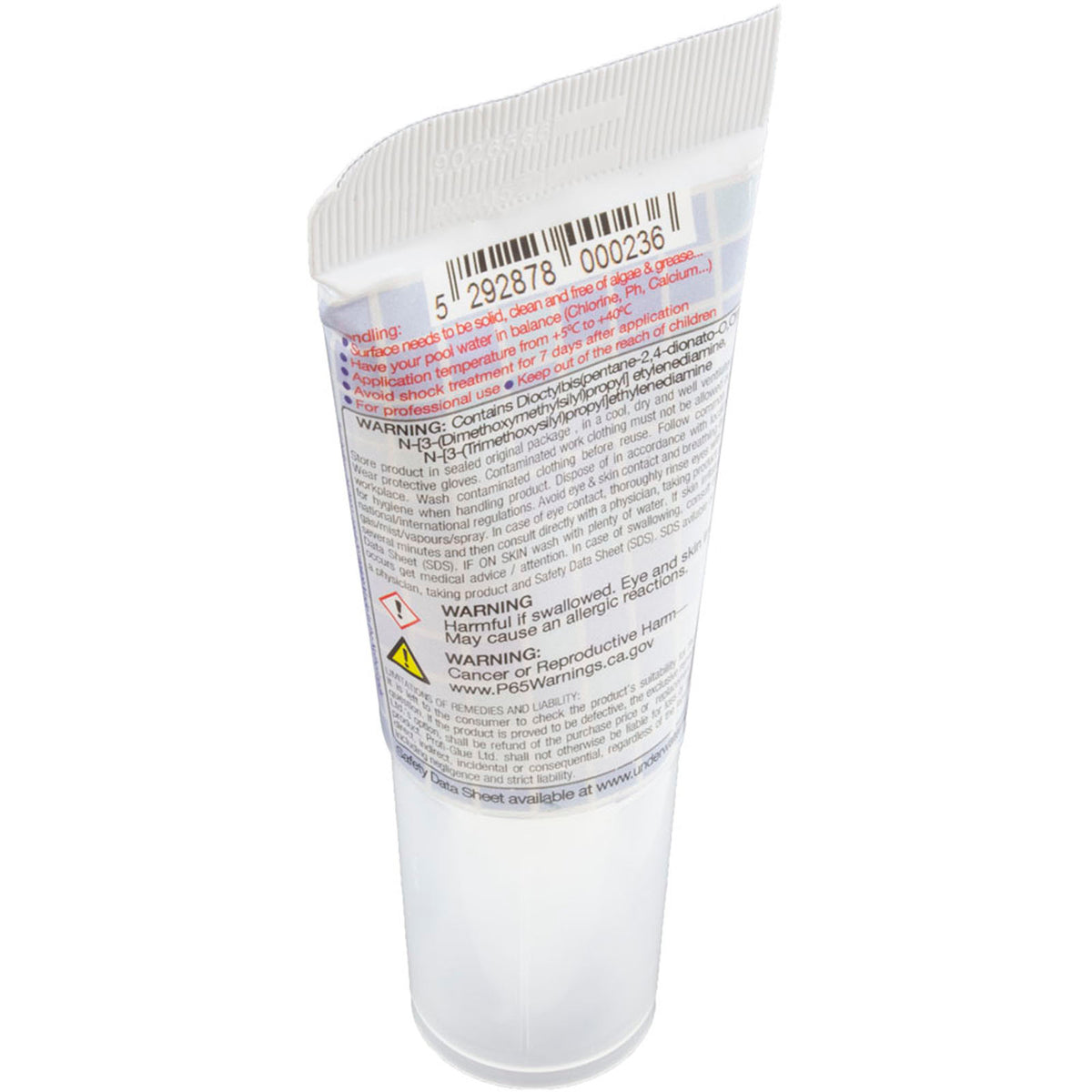 Underwater Magic Mosaic Pool Tile Adhesive and Sealant, 2.1 oz Tube, White