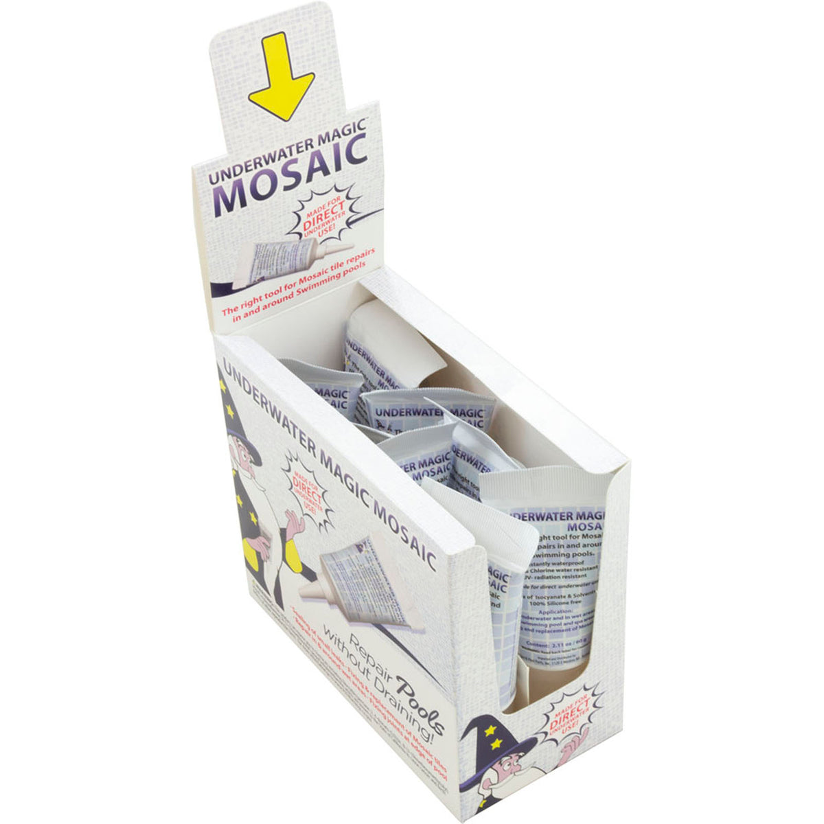 Sealant, Underwater Magic Mosaic, 2.1 oz Tube, 8ct, White