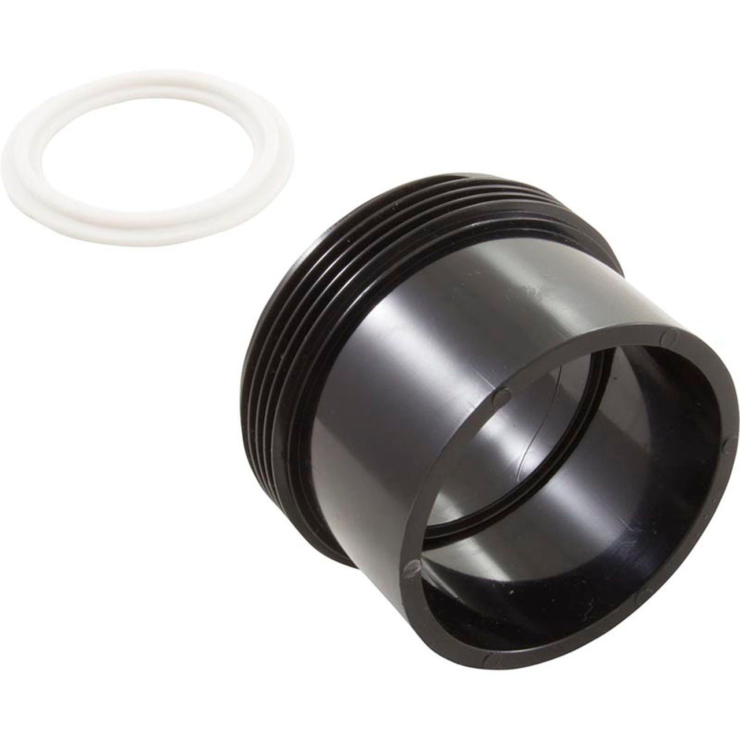 Tailpiece, 2"bt x 2"s, w/ Gasket, Balboa Heaters, Black