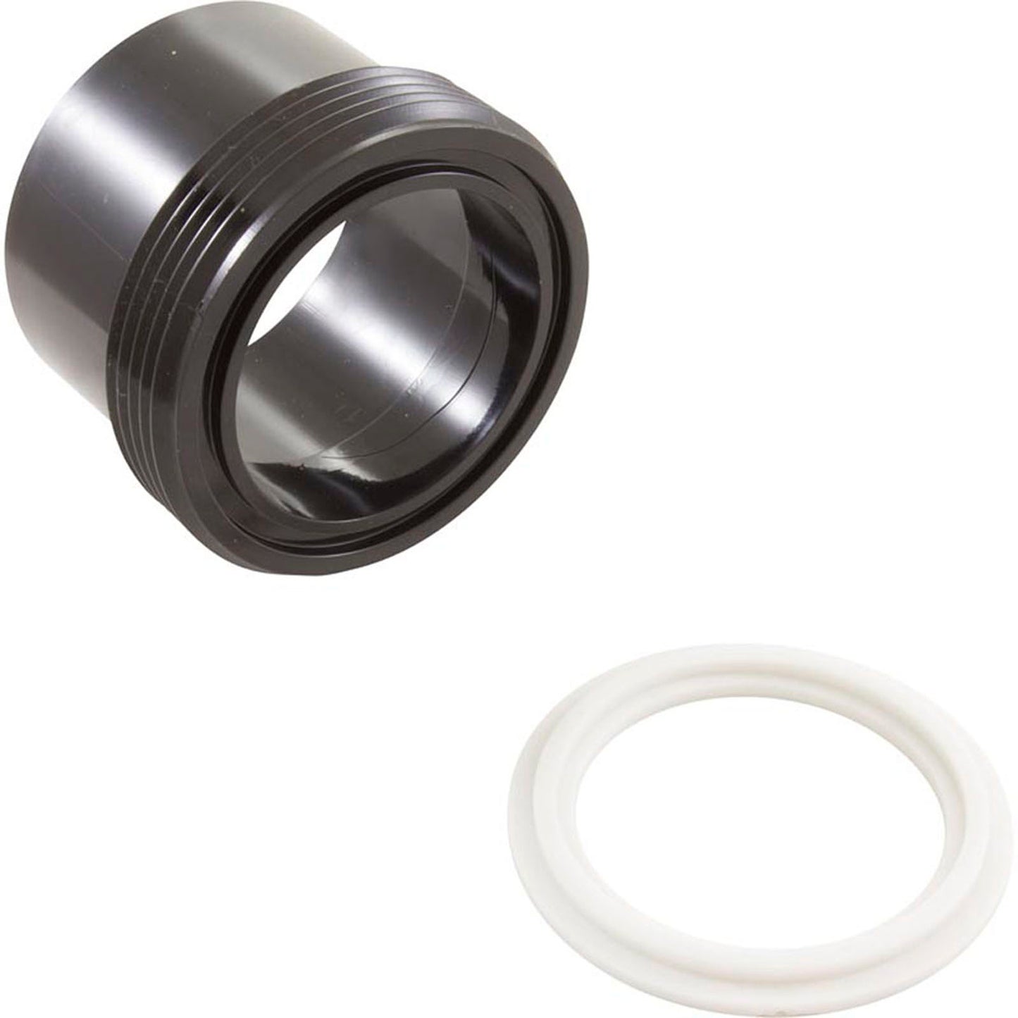 Tailpiece, 2"bt x 2"s, w/ Gasket, Balboa Heaters, Black