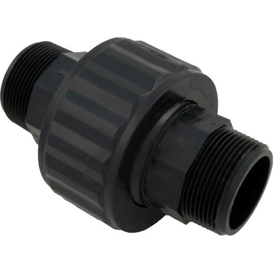 Union, 1-1/2"mpt x 1-1/2"mpt, Black
