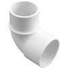 90 Elbow, Sweep, Gentekk, 2" Slip x 2" Spigot, Compact
