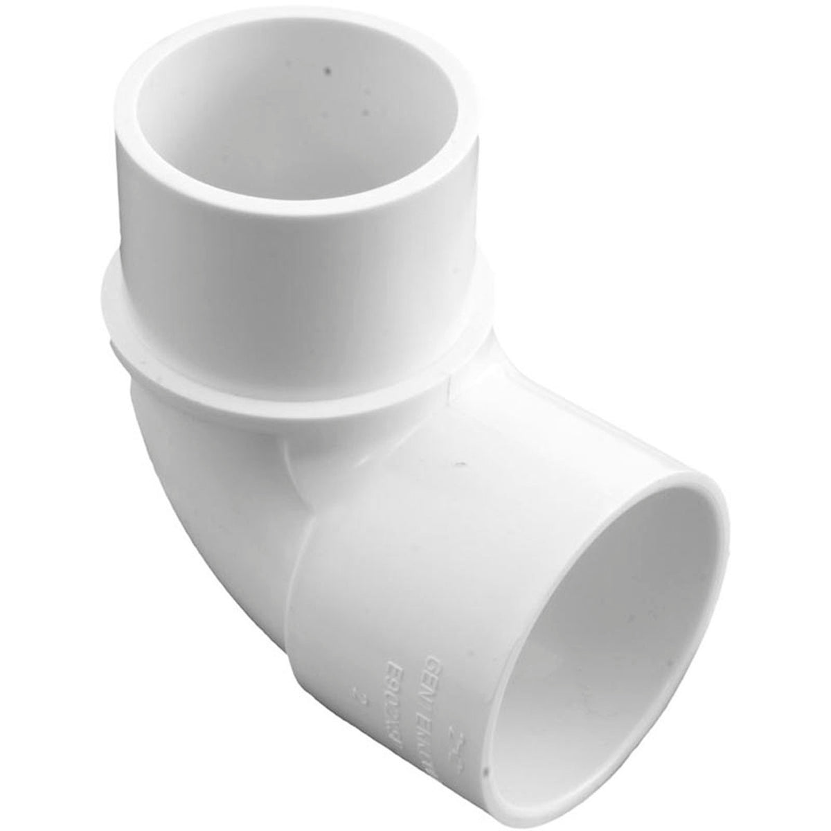 90 Elbow, Sweep, Gentekk, 2" Slip x 2" Spigot, Compact