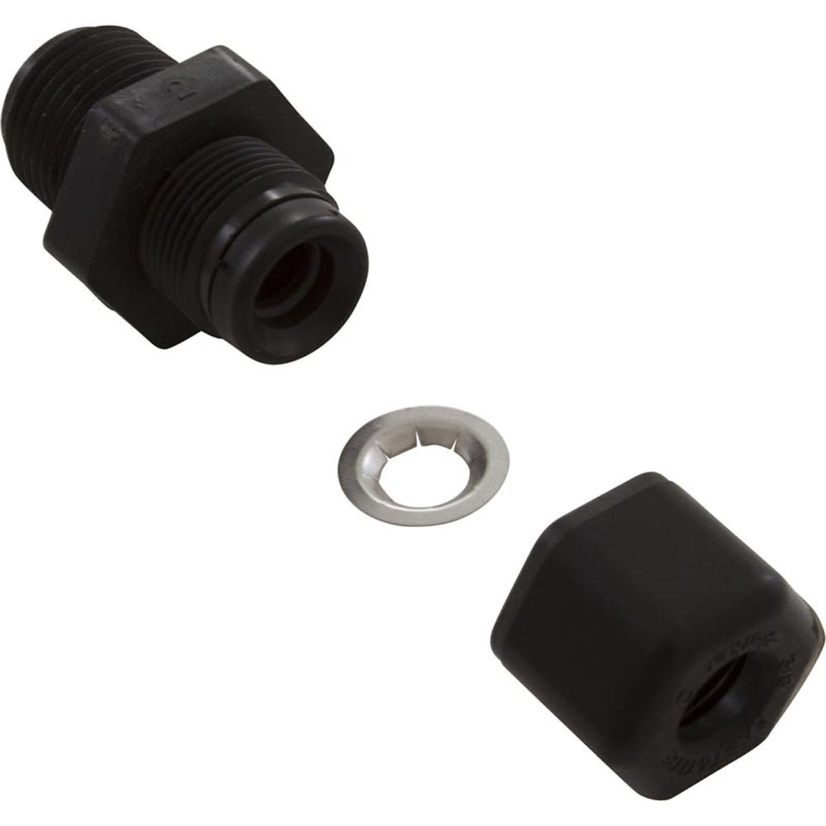 Tube Connector, Aquasol Controllers, 1/2" MNPT x 3/8" Tube