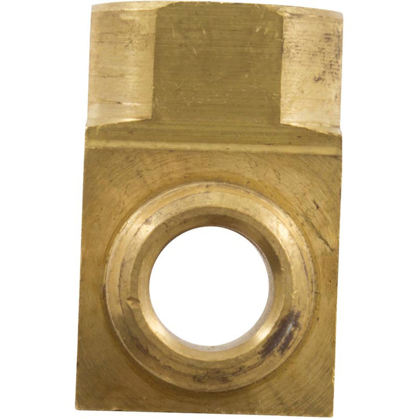 Tee, Anderson Metals, 1/4"mpt x 1/4"fpt x 1/4"fpt, Brass