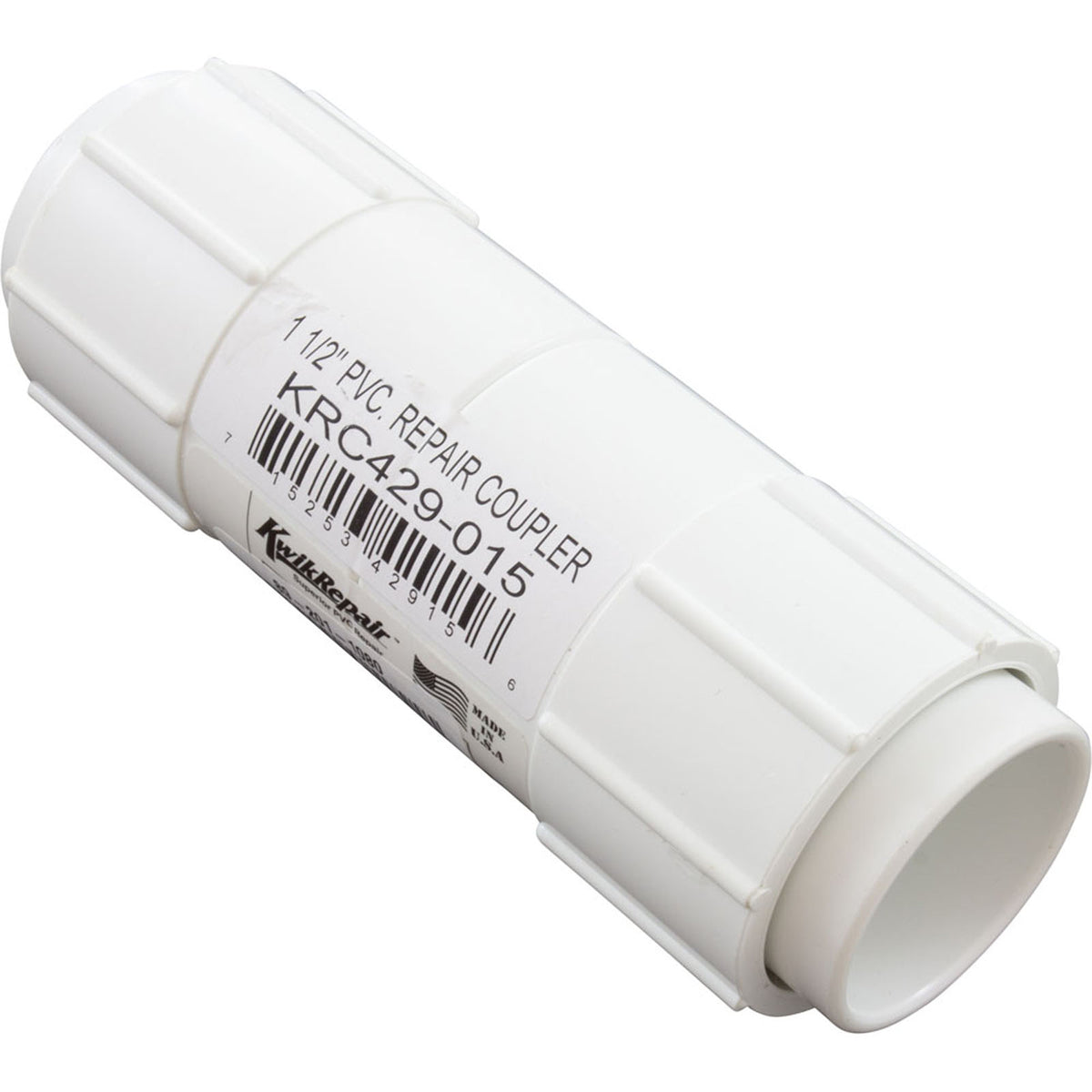 KwikRepair Coupling, Lass Ent, 1-1/2", Generic