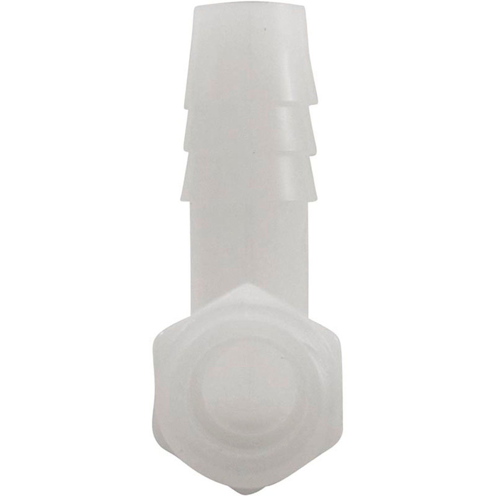 Barb Adapter, 3/8"b x 1/4"mpt, 90 Degree, Nylon