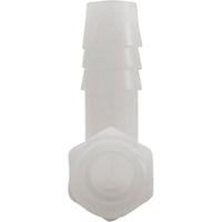 Barb Adapter, 3/8"b x 1/4"mpt, 90 Degree, Nylon